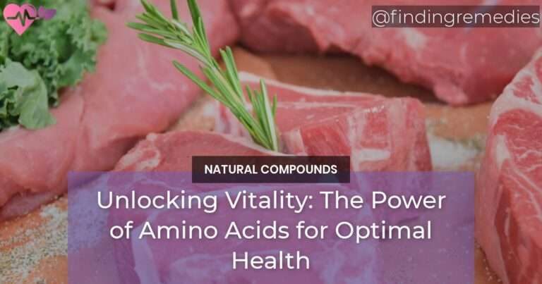 Unlocking Vitality The Power of Amino Acids for Optimal Health