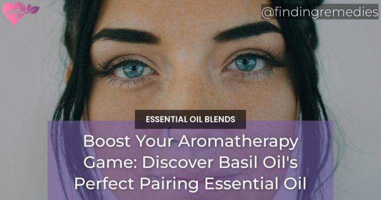 What essential oil blends well with basil oil