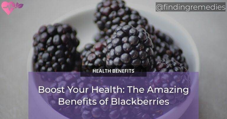 Boost Your Health: The Amazing Benefits of Blackberries