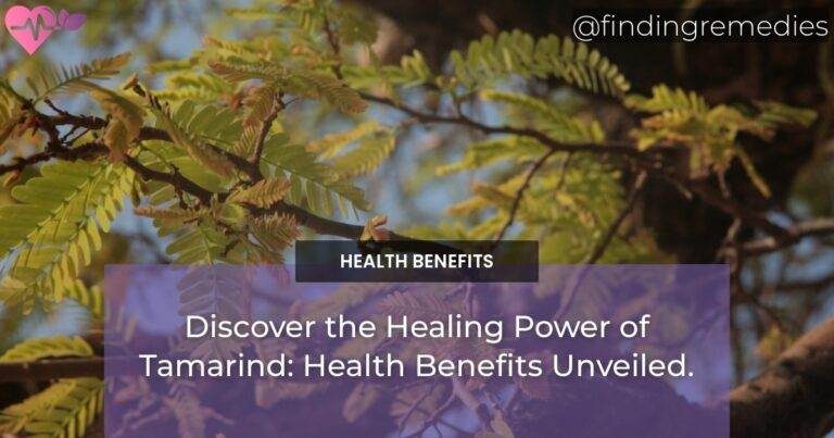 Discover the Healing Power of Tamarind: Health Benefits Unveiled.