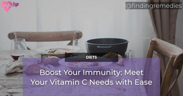 Boost Your Immunity: Meet Your Vitamin C Needs with Ease