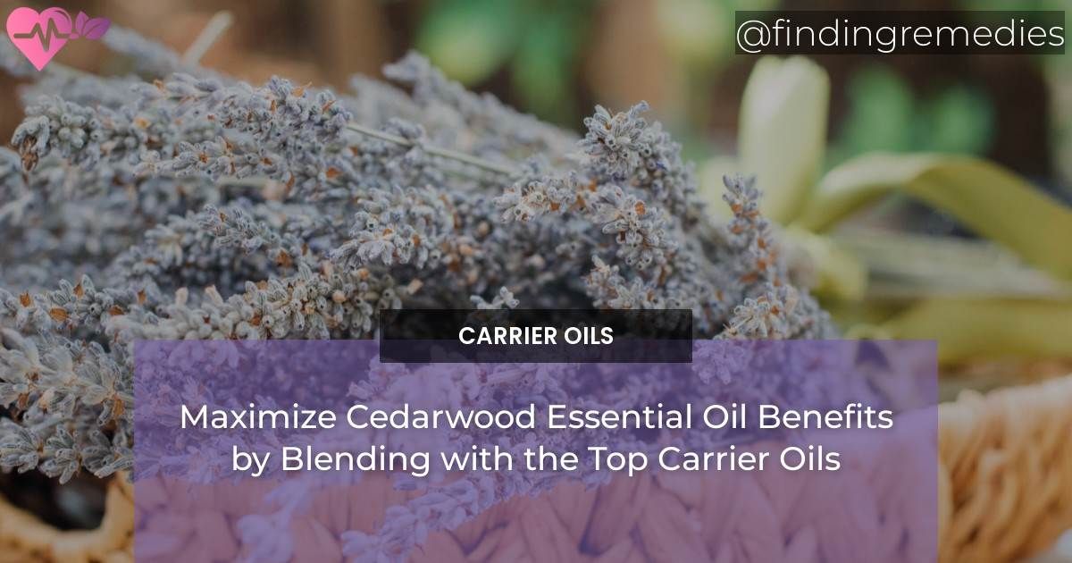 Maximize Cedarwood Essential Oil Benefits by Blending with the Top Carrier Oils
