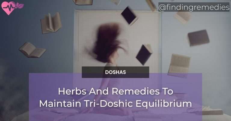 Herbs And Remedies To Maintain Tri-Doshic Equilibrium