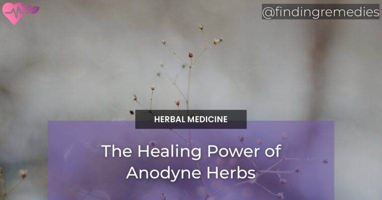 The Healing Power of Anodyne Herbs