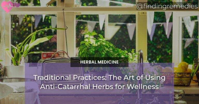 Traditional Practices: The Art of Using Anti-Catarrhal Herbs for Wellness