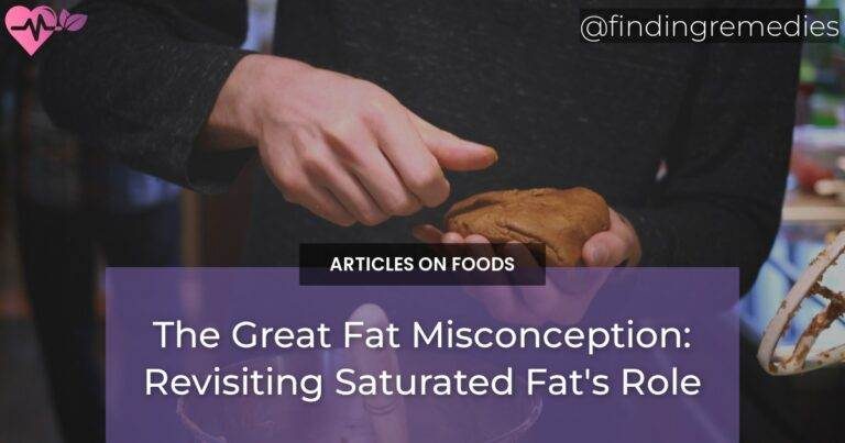 The Great Fat Misconception: Revisiting Saturated Fat's Role