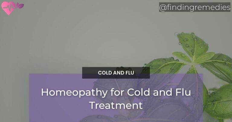 Homeopathy for Cold and Flu Treatment