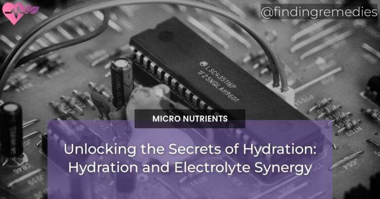 Unlocking the Secrets of Hydration: Hydration and Electrolyte Synergy