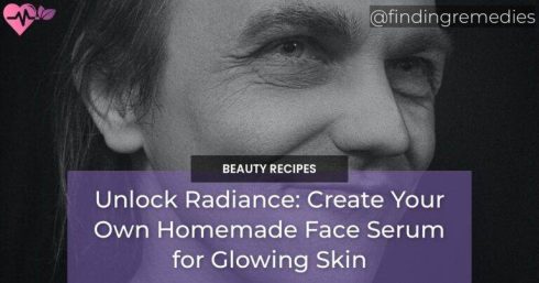 homemade face serum for glowing skin