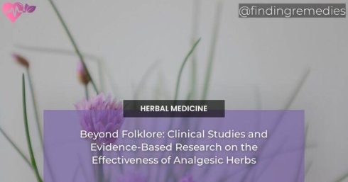 Beyond Folklore: Clinical Studies and Evidence-Based Research on the Effectiveness of Analgesic Herbs